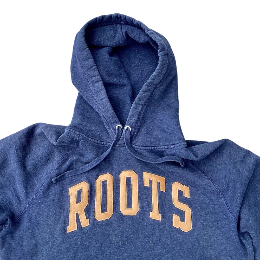 ROOTS Navy Blue Hoodie Medium - Picture 11 of 12